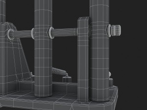 cricket wicket 3d 3D Model
