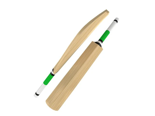 cricket bat 3D Model .c4d .max .obj .3ds .fbx .stl .blend 