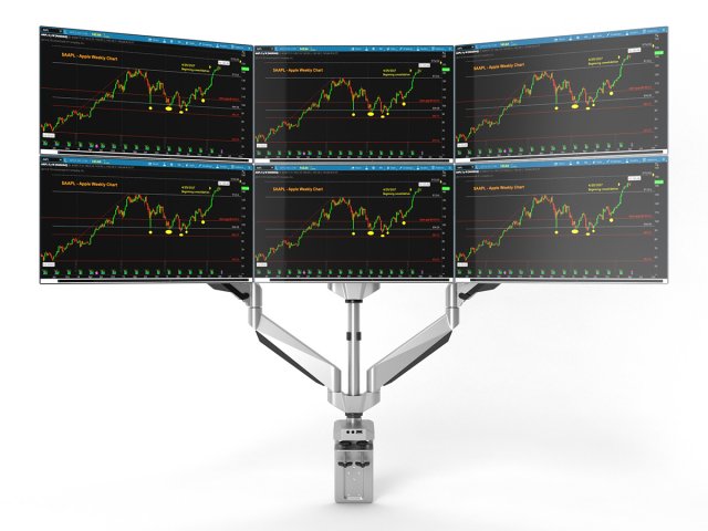 6-monitors 3D Model .c4d .max .obj .3ds .fbx .stl .blend 