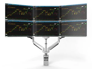 6 monitores Modelo 3D