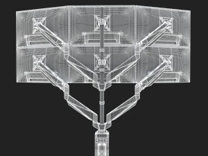 6-monitors 3D Model