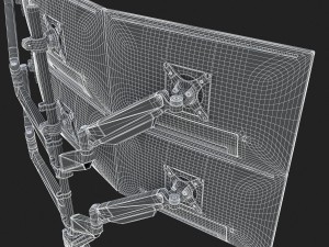 6-monitors 3D Model