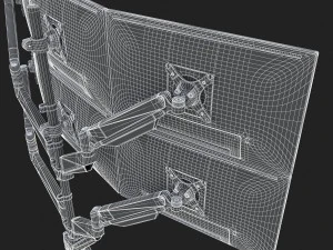 6-monitors 3D Model