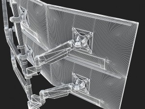 6-monitors 3D Model