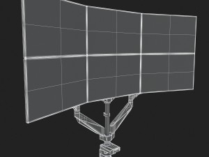 6-monitors 3D Model