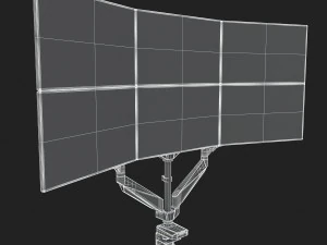 6-monitors 3D Model