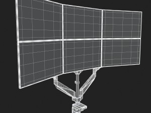 6-monitors 3D Model