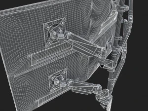 6-monitors 3D Model