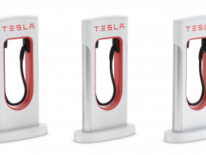 tesla charging station module 3D मॉडल