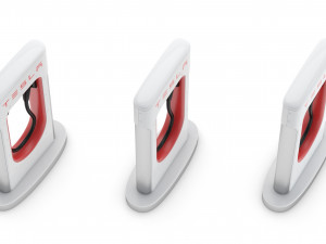 tesla charging station module 3D मॉडल