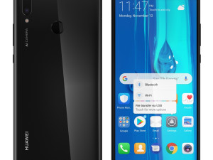 huawei y9 2019 black 3D Model