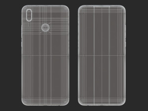 huawei y9 2019 black 3D Model