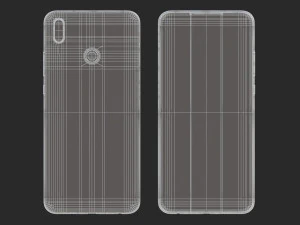 huawei y9 2019 black 3D Model