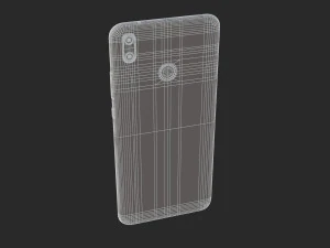 huawei y9 2019 black 3D Model