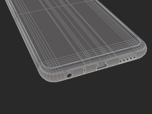 huawei y9 2019 black 3D Model