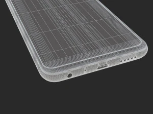 huawei y9 2019 black 3D Model