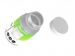 3d empty pill bottle 3D Model