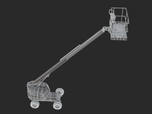 jlg 400s telescopic boom lift 3d 3Dモデル