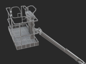 jlg 400s telescopic boom lift 3d 3Dモデル