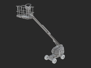 jlg 400s telescopic boom lift 3d 3Dモデル
