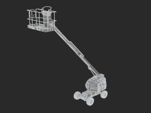 jlg 400s telescopic boom lift 3d 3Dモデル