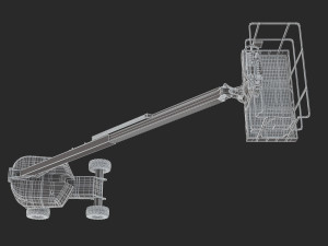 jlg 400s telescopic boom lift 3d 3Dモデル