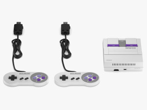 super nintendo entertainment system classic edition 3D Model