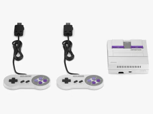 Super Nintendo Entertainment System &eacute;dition classique Modèle 3D