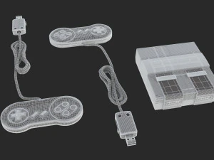 super nintendo entertainment system classic edition 3D Model