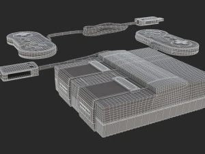 super nintendo entertainment system classic edition 3D Model