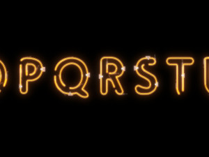 neon alphabet 2 3D मॉडल