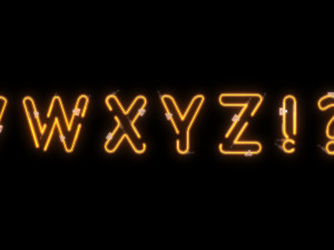 neon alphabet 2 3D मॉडल