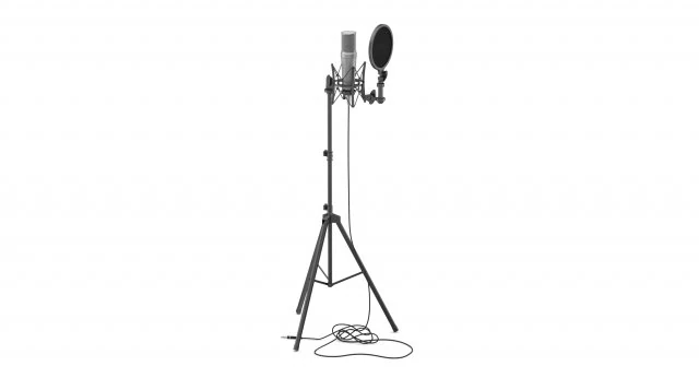 rode studio microphone stands with filter 3D Model .c4d .max .obj .3ds .fbx .stl .blend 