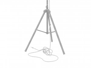 rode studio microphone stands with filter Model 3D