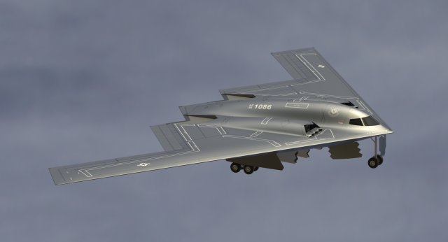 northrop grumman b-2 spirit 3D Модель .c4d .max .obj .3ds .fbx .stl .blend 