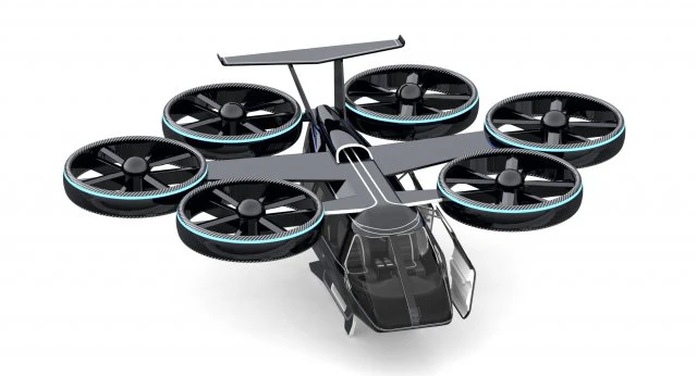 flying taxi bell nexus 3D Model .c4d .max .obj .3ds .fbx .stl .blend 