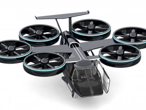 flying taxi bell nexus 3Dモデル