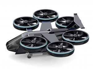 flying taxi bell nexus Modèle 3D