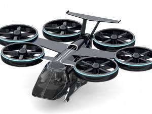 flying taxi bell nexus Modèle 3D