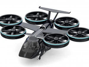 flying taxi bell nexus 3D Model