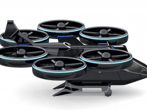 flying taxi bell nexus Modèle 3D