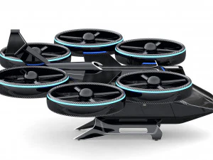 flying taxi bell nexus 3D Model
