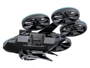 flying taxi bell nexus Modèle 3D