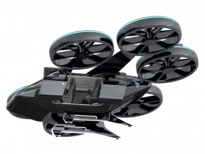 flying taxi bell nexus 3D Model
