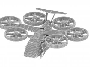 flying taxi bell nexus Modèle 3D