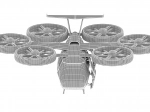 flying taxi bell nexus Modèle 3D