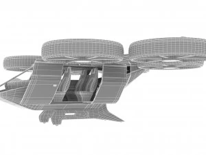 flying taxi bell nexus 3D Model