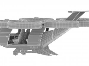 flying taxi bell nexus Modèle 3D