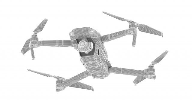 dji mavic 2 pro zoom Modelo 3D in Drone Copter 3DExport