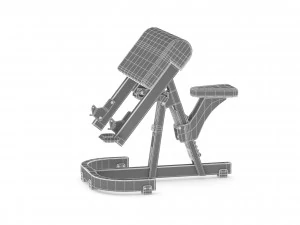 technogym pure scott bench 3D Model